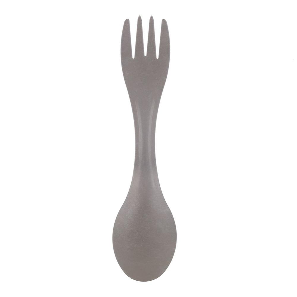 Portable 2 In 1 Spoon Fork Lightweight Camping Spoon Fork Multifunctional Spork  Outdoor Camping