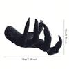 1pc, Black Resin Demon Claw Wall Hanger Halloween Party Decor Spooky 3D Hand Sculpture, Wall Mounted Jewelry Holder, Home Deco
