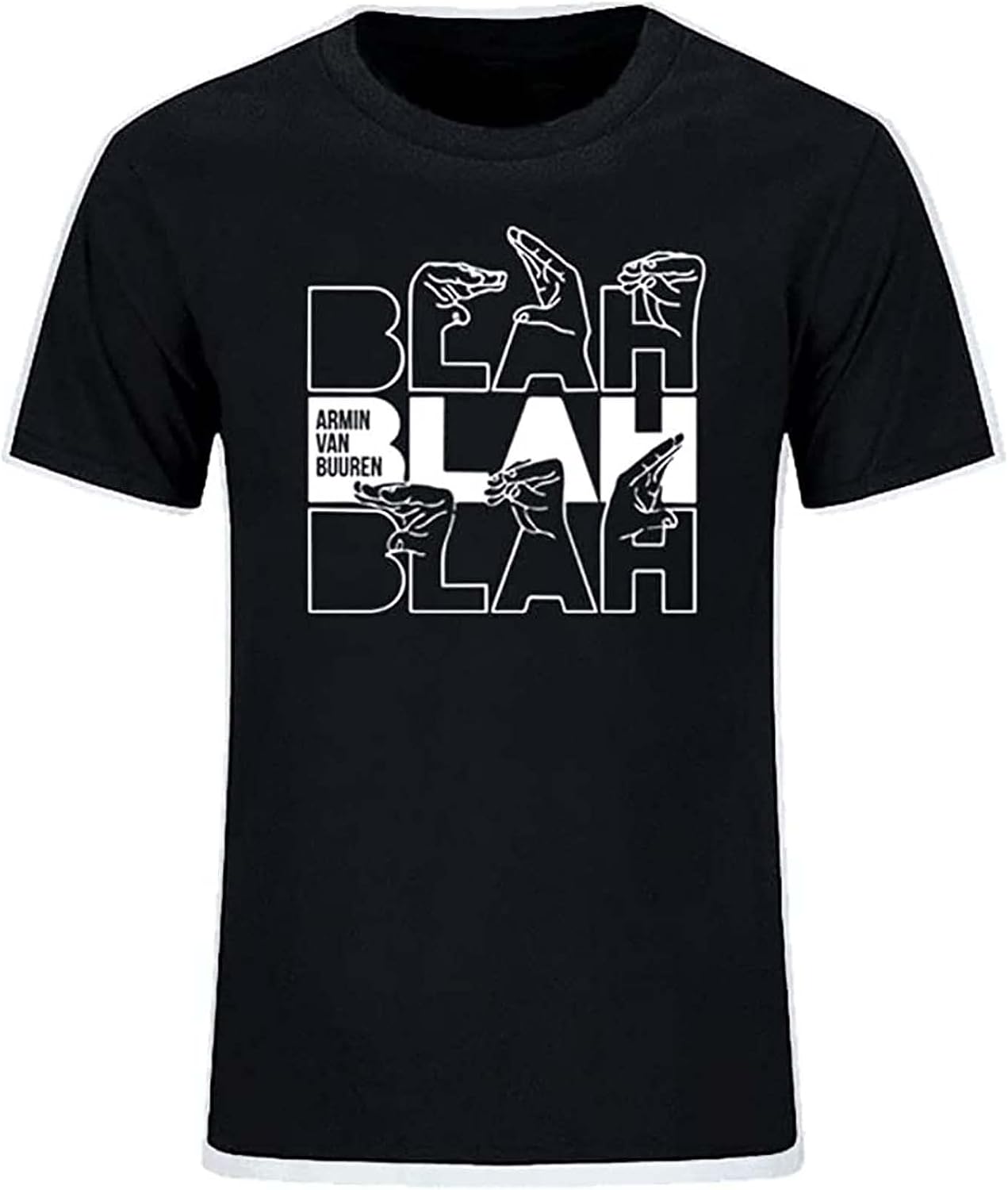 Armin Van Buuren Blah Summer T Shirt Trance Music Fans Cool Casual t Shirt 3XL чёрный