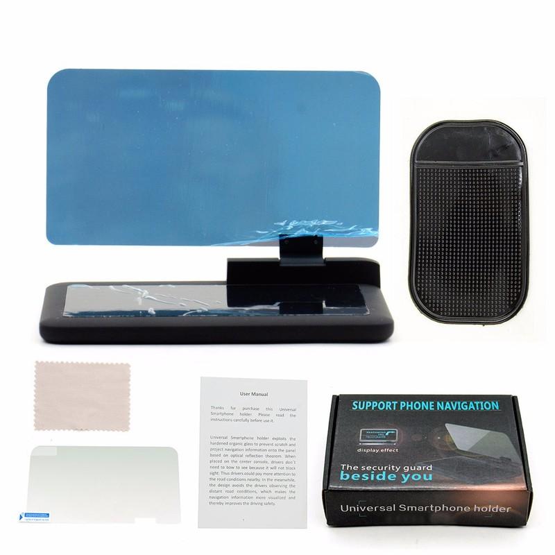 Auto HUD Halter Head-Up-Display Projektor Halterung H6 Bildschirm Telefon Navigation GPS Halter Universelles Head-Up-Display Auto Zubehör