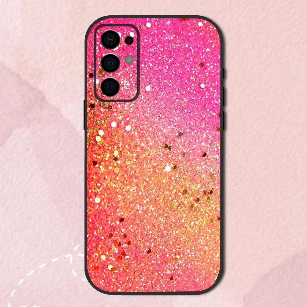 Pink Glitter Cool Phone Case For Samsung S24,S21,S22,S23,S30,Ultra,S20,Plus,Fe,Lite,Note,10,9,5G Black Soft Shell