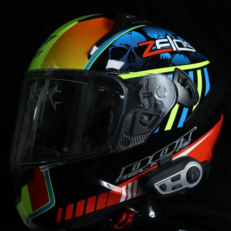 Music Interphone Bluetooth 5.3 Motorcycle Helmet Intercom Headset Waterproof 500m Intercomunicador Speaker Earphone