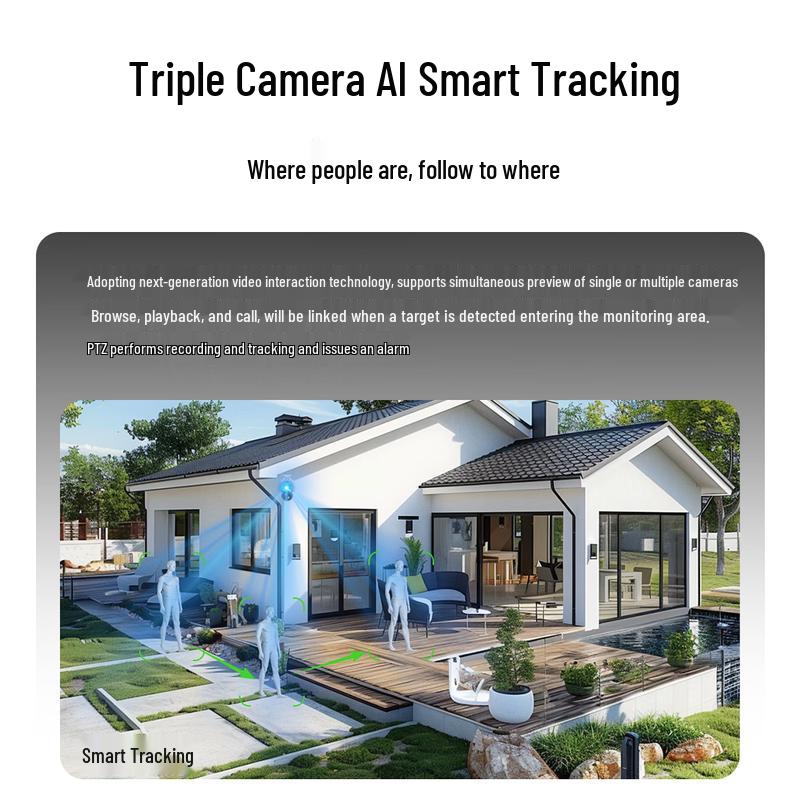 Tiandy Outdoor Solar 4G AI Surveillance Camera CN Plug (adapter Included)