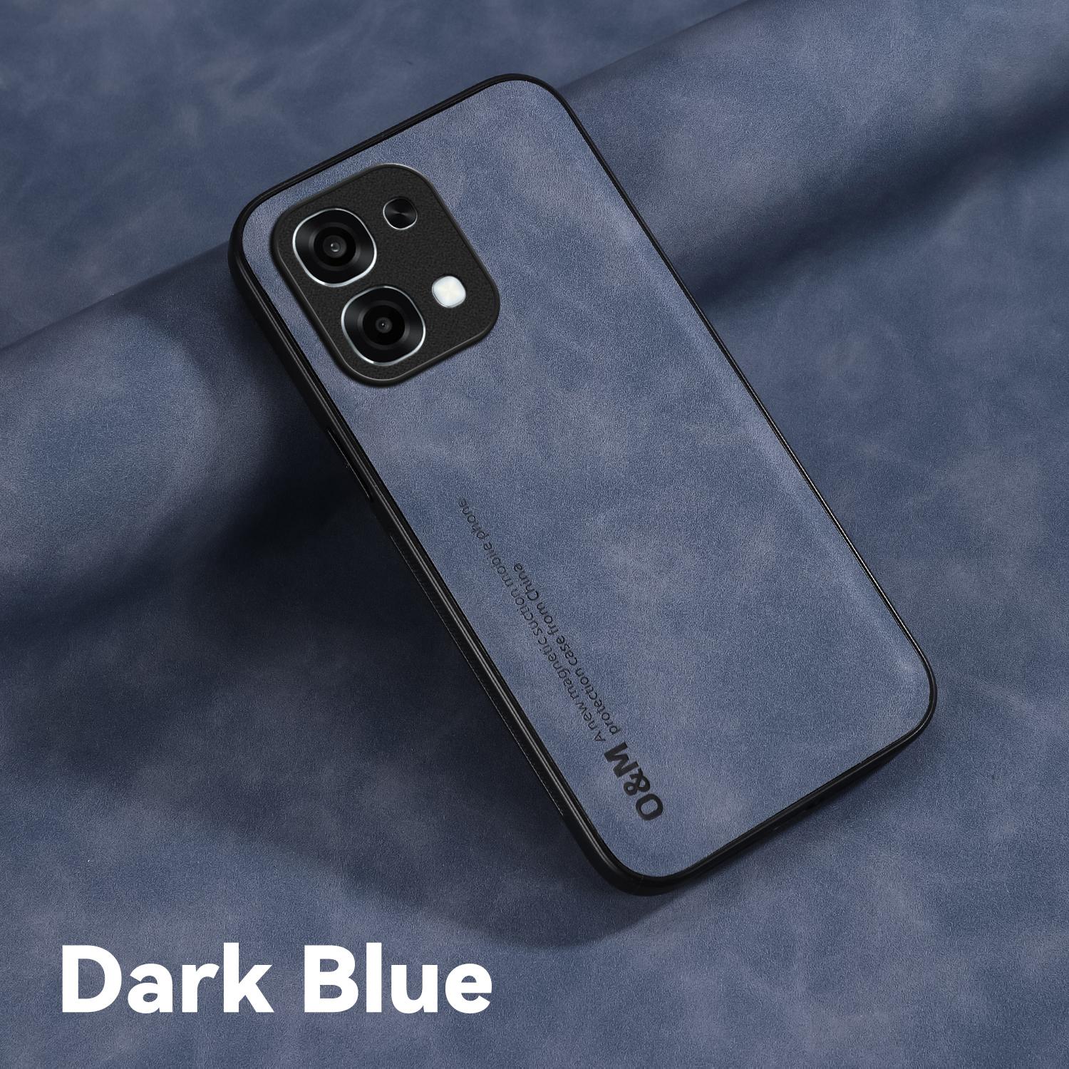 

Чохол з нубуку протиударний магнітний для OPPO A6 Pro 5G 4G Захисна кришка Задня панель Coque Funda Oppo A6 Pro синій