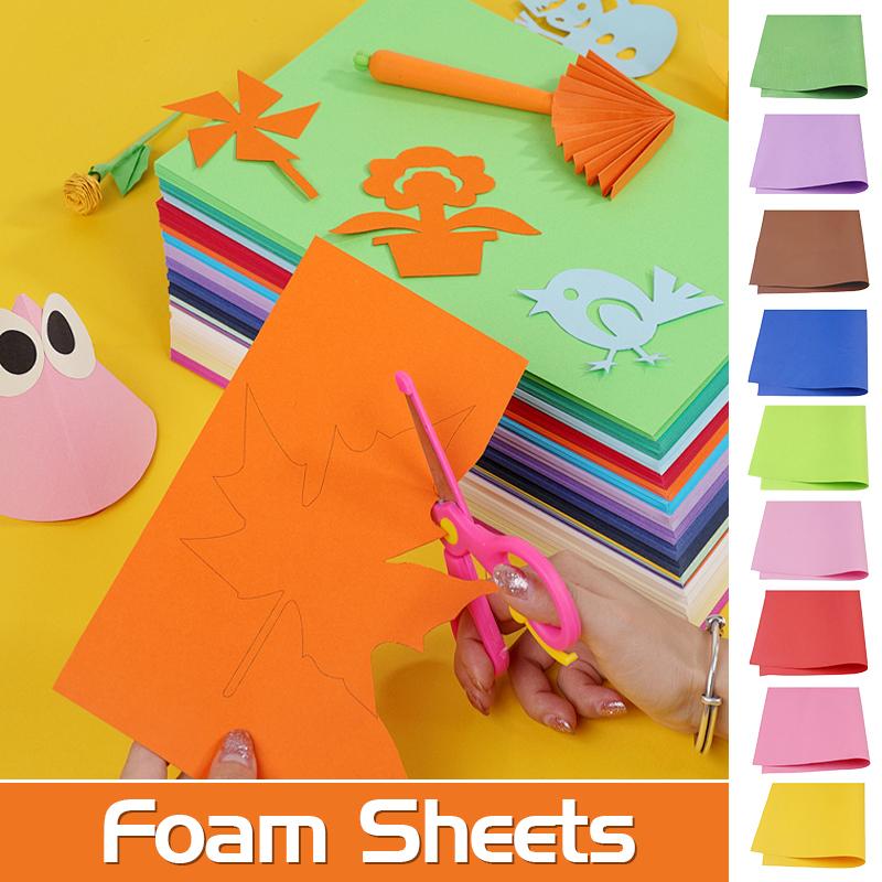 10 Pcs 1Mm Thick Colorful Eva Foam Sheets 50Cm*50Cm for Diy Crafts Collage Sewing Arts Project Decoration Handmade Cutting