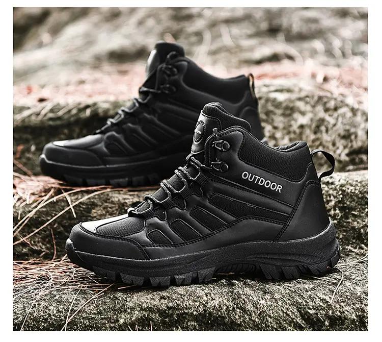 Four Seasons Men's Hiking Boots Large 39-49 Waterproof, Breathable, Anti Slip Hiking Boots Suitable for Outdoor Exploration