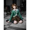 Danganronpa Chihiro Fujisaki Cosplay Costume JK Uniform Suit Long Sleeve Brown Pleated Skirt Set Women Halloween Costume Outfit