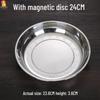 Jingzhou Stainless Steel Magnetic Round Serving Plates