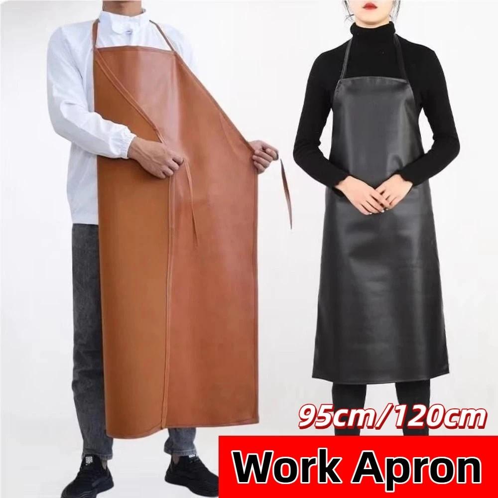 Thickened Welding Protective Apron 95/120cm Kitchen Apron Work Apron Welding Protective Gear