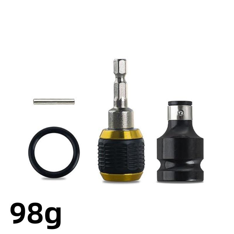 Telescopic Electric Wrench with 1/2 To 1/4 Drill Chuck, Hex Socket, Spring Sleeve & Quick-Release, Large Head, 60mm