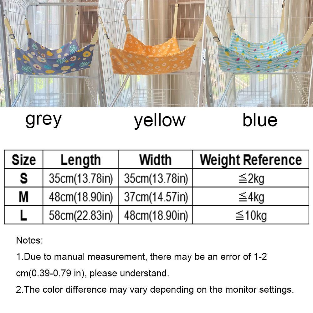 Breathable Pet Cage Hammock Soft Cat Swinging Nest Cute Kitten Cage Hanging Bed  For Four Seasons