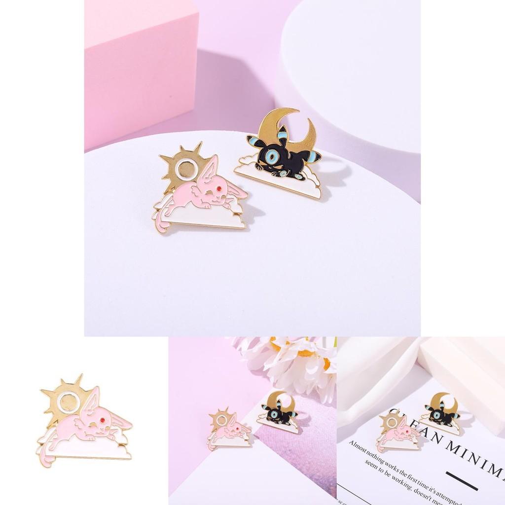 Adorable Anime Cartoon Couple Brooches Unique Animal Design Fashionable Accessories