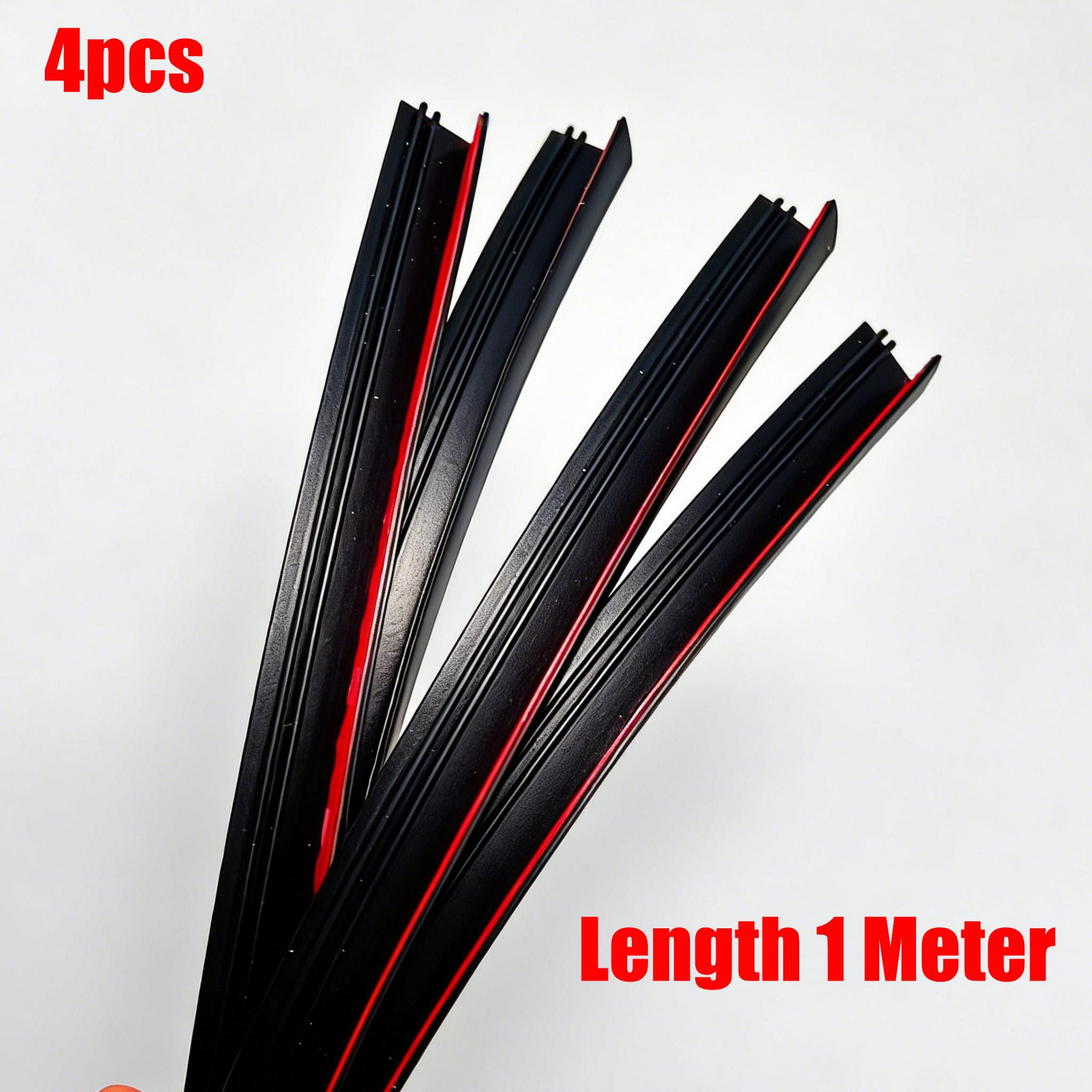 

4PCS Car Rubber Window Seal Strip Side Window Gap Filler Noise Insulation Waterproof Windproof Dustproof V-Shape Sealing Strips