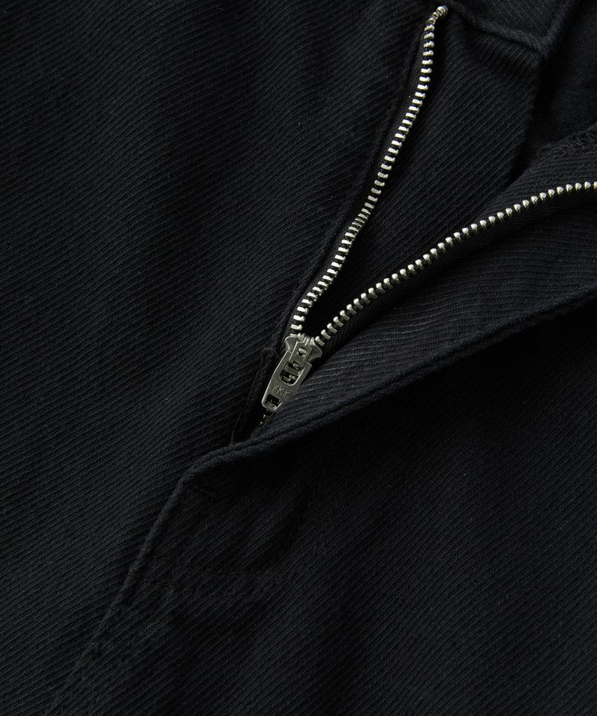 COFWI Wide One-Pleat Cotton Pocket Pants Black
