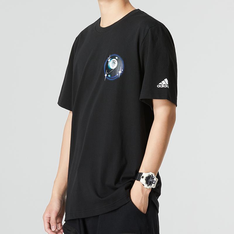Adidas Tmac Tee 8 Round Neck Short Sleeve T-Shirt Men Tops Black HS8523