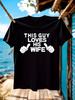 Funny Tshirt Funny This Guy Loves His Wife Tshirt for Men...