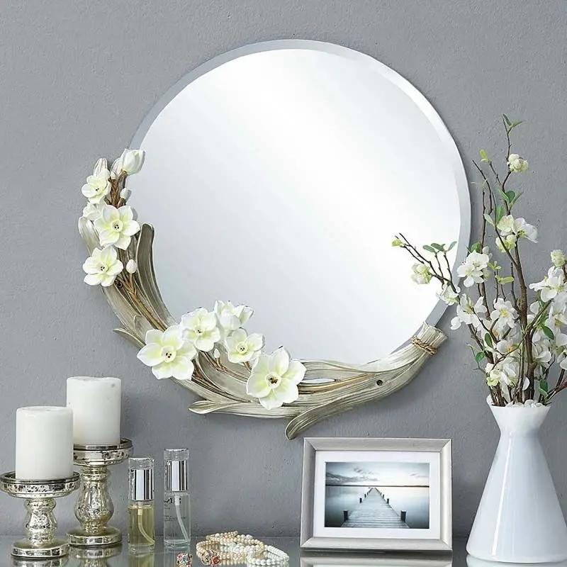 

Большая модель настенного декоративного зеркала для спальни в полный рост, зеркало для макияжа в душе, винтажное настенное украшение для дома