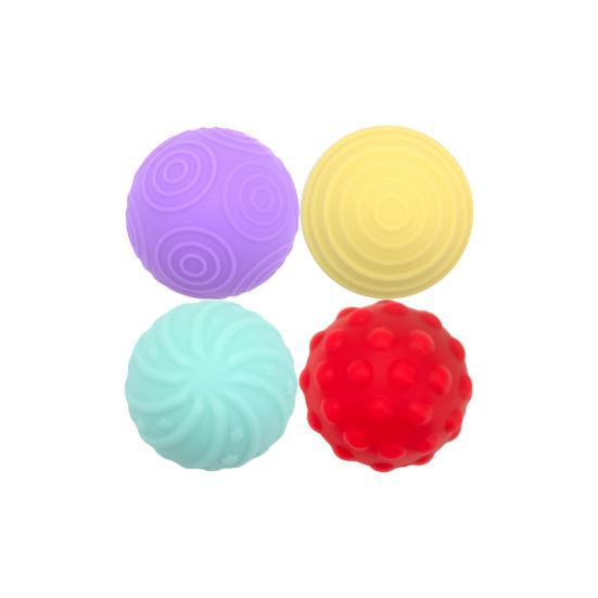 4Pcs/Set Magnetic Sensory Ball Fidget Toy Stress Relief Textured Ball Quiet Home Office Work Decompression Gadgets Stocking Suffers