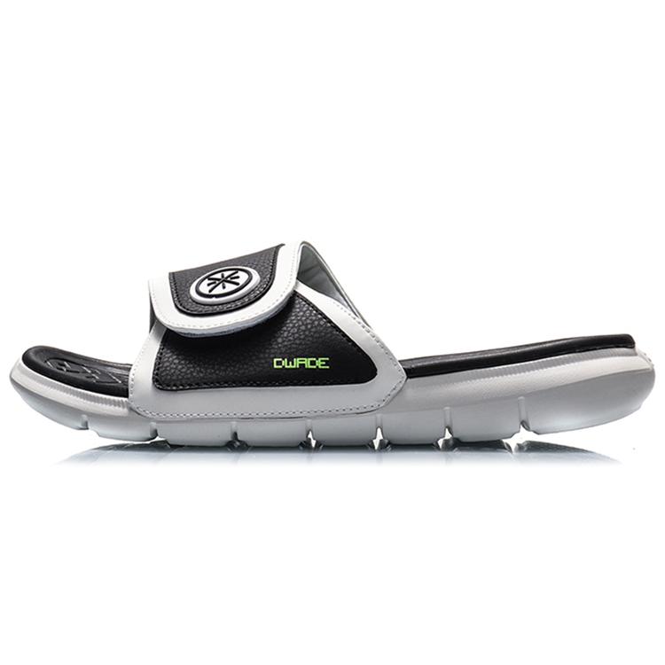

Li Ning WOW Rubber Sole Quiet Abrasion Resistant Slide Slippers Men s Black ABTQ009-1 46