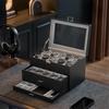 ProCase Watch Holds 20 Large Watch Box with Jewelry Glass Display Storage Case 3-Tier Case, Watches, Capacity, Men's Drawers, Organizer, Top,