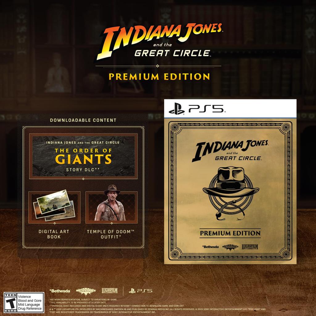 Indiana Jones and the Great Circle Premium Edition North PS5 (Imported America) -
