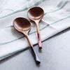 Head Eco-friendly Coffee Teaspoon Wood Handle Kitchen Wooden Spoon Soup Spoon Utensils Tableware