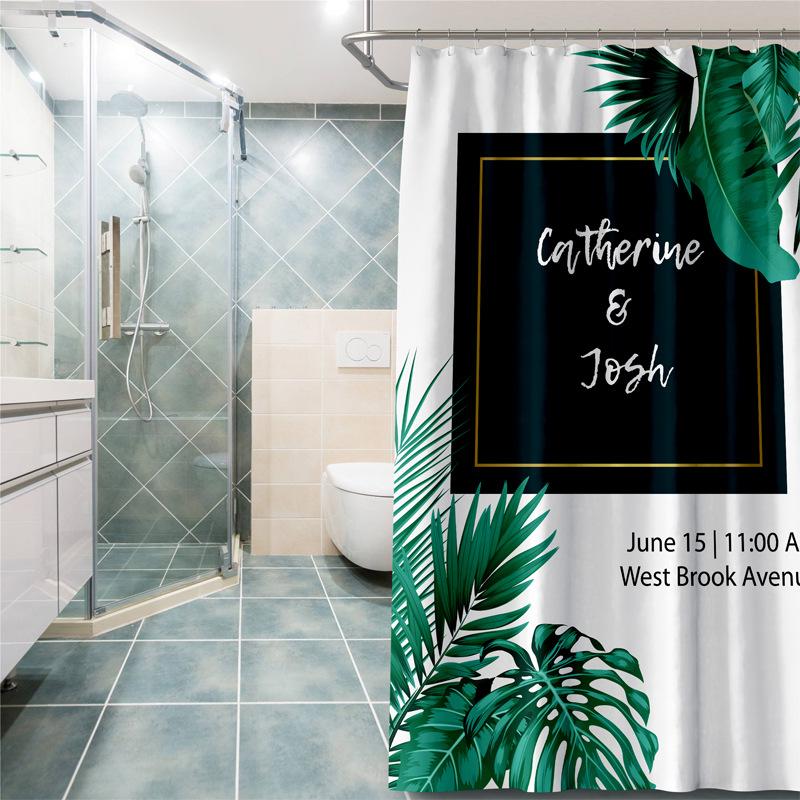 Koupelna zesílená vodotěsná záclona odolná proti plísním sprchový závěs Sprchový oddíl Závěs Sprchový závěs Koupelnový závěs Bez perforace