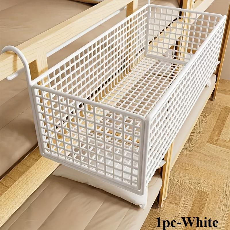

Contemporary Storage Rack, Multipurpose Plastic Organizer for Dormitory Beds, Space-Saving Design, Shelf Baskets