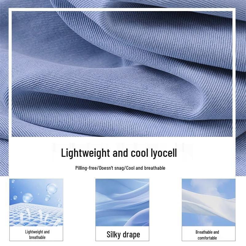 Women's High Waist Tencel Lyocell Wide Leg Jeans (Summer 2025)