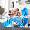 1pc Haaland12 Blanket, Gift, for Men and Women, Soft Blanket, Good for Sofa Bed Couch Travel, Lightweight Flannel Blanket