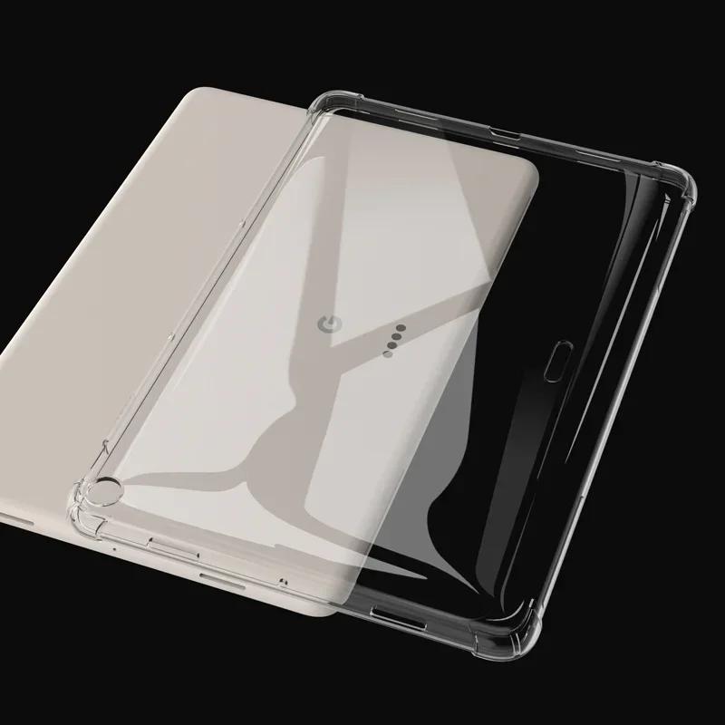 Capa transparente macia para tablet Google Pixel 2023 11 polegadas TPU antiderrapante capa de silicone para airbag para Google Pixel 2023 11"