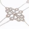 Women's Body Belly Chain Silver Bra Jewelry Sexy Necklace Bikini Sexy Hollowed Out Chest Chain for Beach Party Women