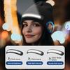 Unisex Musical Hat for Teens Girls Boys Flashlight Cap Knitted Winter Hat with Lights Sports Costume Props Skull Cap