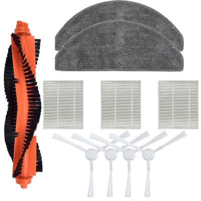 Acessórios Compatíveis para Xiaomi Mijia 3C, E10, B112, E12: Filtros, Escova Principal, Escova Lateral, Pano de Limpeza
