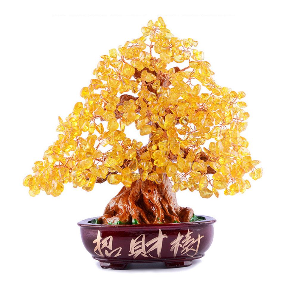 Decorative Tree Beautiful Bonsai Money Tree Decoration Ornament for Wealth and Luck for Home