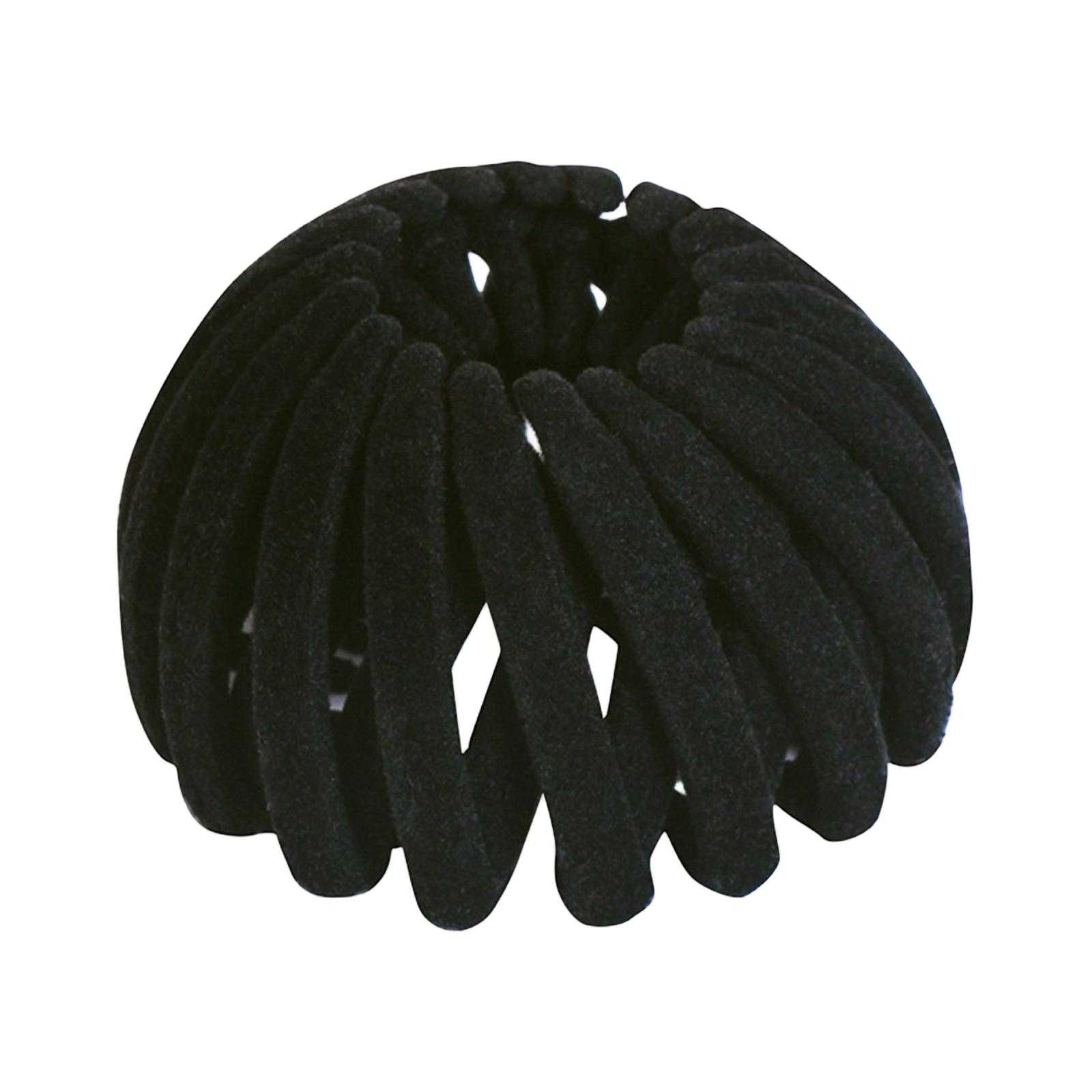 

Velvet Spiral Hair Clip Hair Accessory for Women and Girls Durable Hair Claw Clip with Unique Nest Shape Suitable for Various Hair Types One Size чёрный
