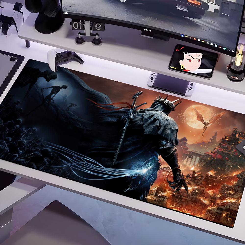 The L-Lords Of The F-Fallen Mouse Pad Multiple Sizes Large Square Computer Office Game Table Mats Rubber Anti-slip Mousepads 600x300x2mm
