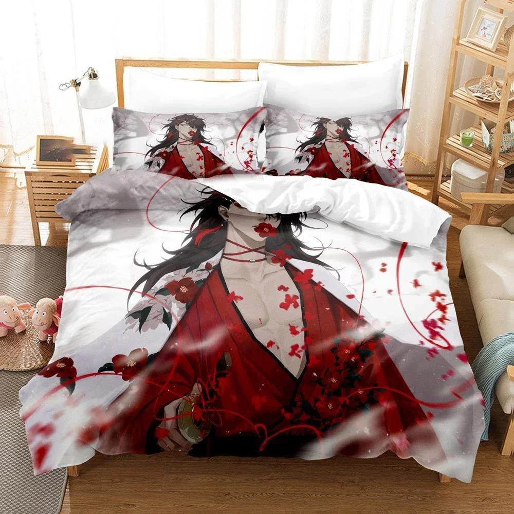 Hololive Vox Akuma Bedding Set Duvet Cover Bedroom Comforter Covers Single Twin King Size Quilt Cover Home Textile