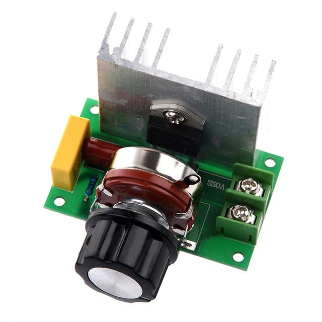 4000W 220V High Power Voltage Regulators SCR Speed Controller Electronic Voltage Regulator Governor Thermostat HR