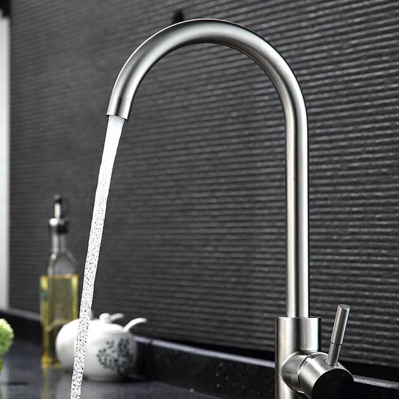 TLXT Stainless Steel Wall-Mounted Kitchen Faucet