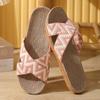 Summer Linen Slippers For Women 36-45 Flat Sandals Lightweight Eva Home Slippers