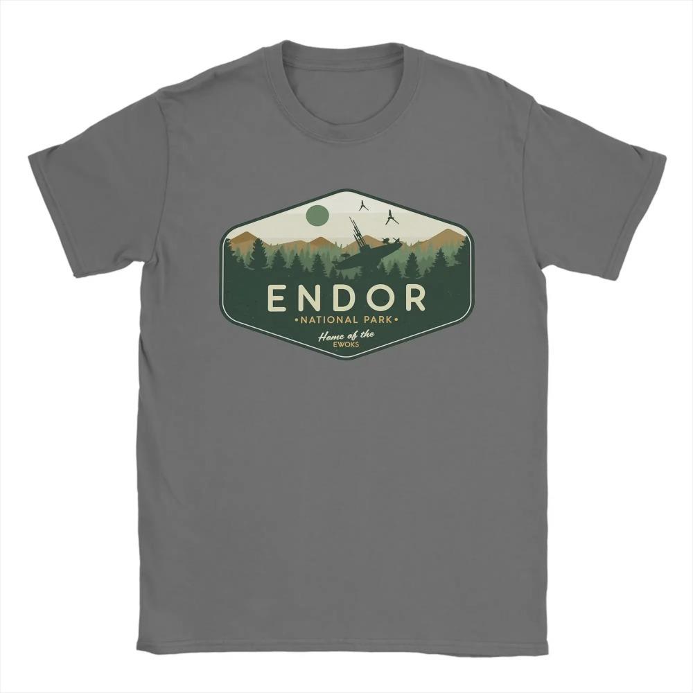 Endors National Park Home of the Ewoks T-Shirt for Men Tatooines  Tee Shirt O Neck Short Sleeve T Shirt Gift Idea Clothes