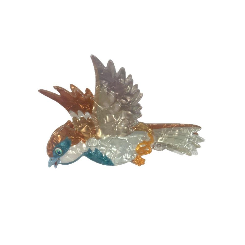 

Lifelike Acrylic Hair Claw Parrot Cartoon Animal Shark Clip Cute Bird Hair Clip Travel Style B