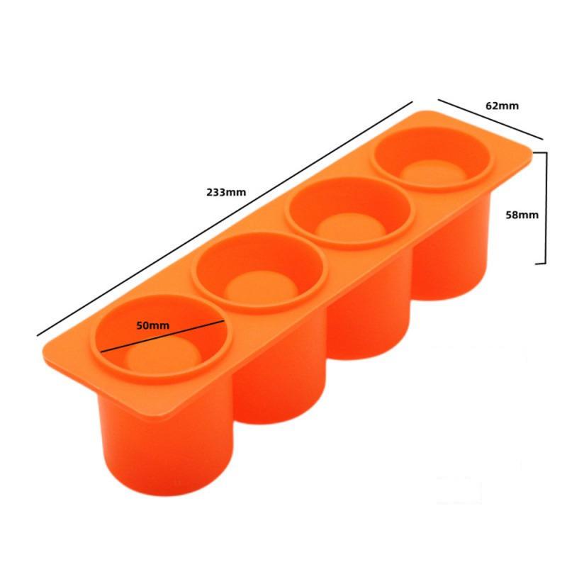 

Силиконовая форма для льда, простая в извлечении, в американском стиле, 3 цвета, классная форма для льда, кухонные принадлежности, креативная форма для льда, прочная оранжевый
