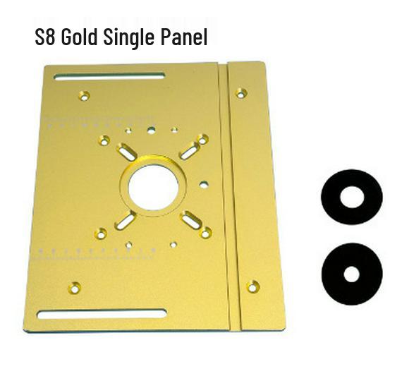 S8 Aluminum Alloy Trimmer Workbench with Reverse Plate, Fence, and Push Ruler for Woodworking and Carving