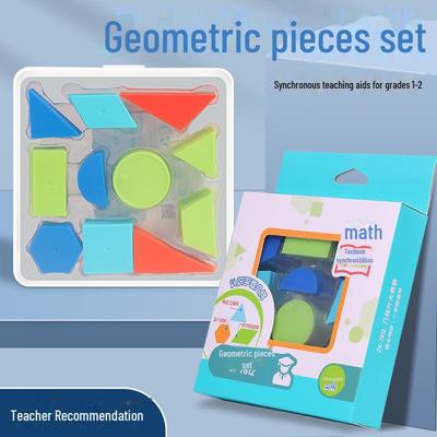 Primary School Geometry Large Puzzle Set: Educational Jigsaw for Kids
