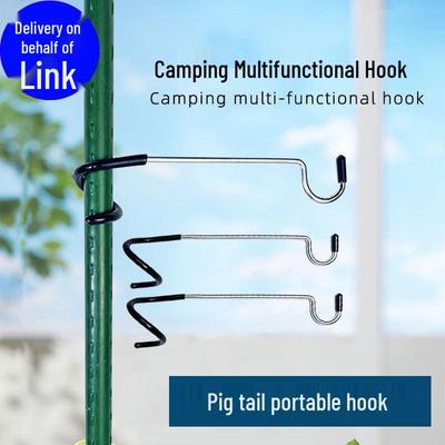 S-förmiger Edelstahl-Laternenhaken für Outdoor-Campingzelt
