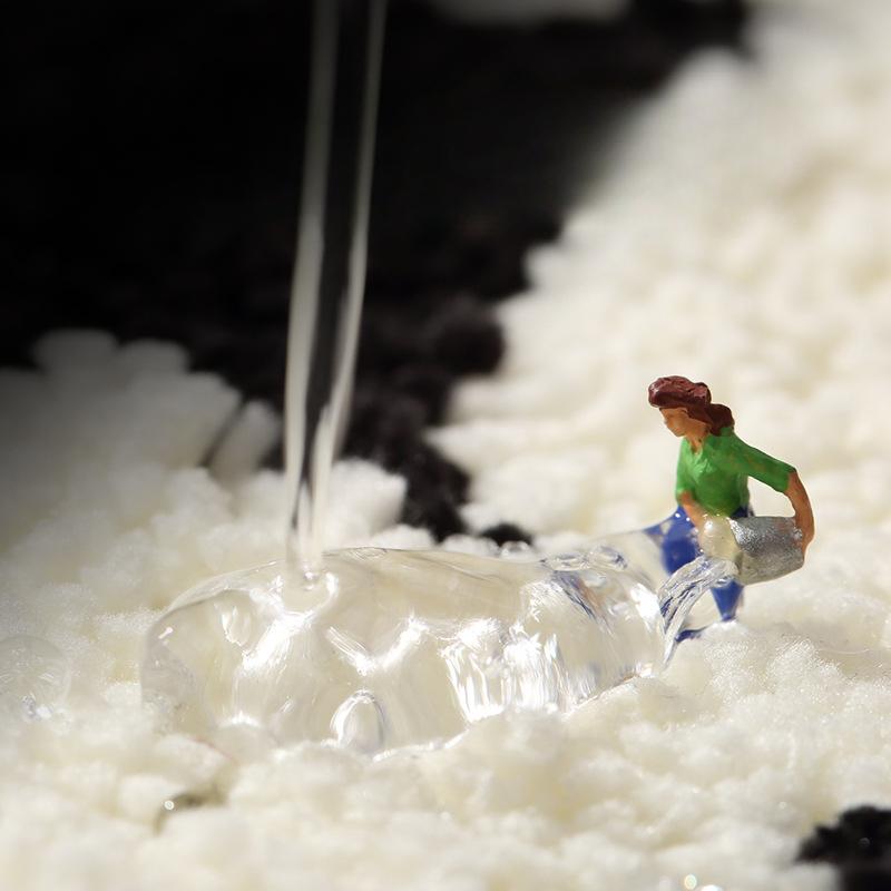 Household Floor Mat Ins Wind Black and White Bathroom Absorbent Thickened Fluff Bathroom Anti-slip Foot Mat Tufted Flocking Carpet