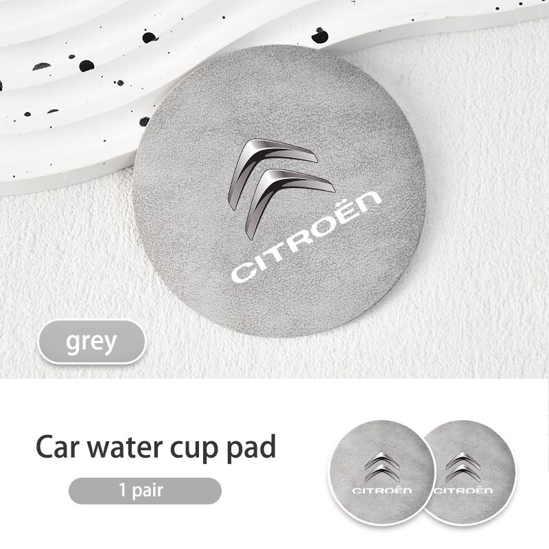 Wildleder Auto-Untersetzer Anti-Rutsch Becher-Wärmeisolier-Matte Dekor Für Citroen Grand Berlingo Jumper Celysee Xsara Picasso Aircross