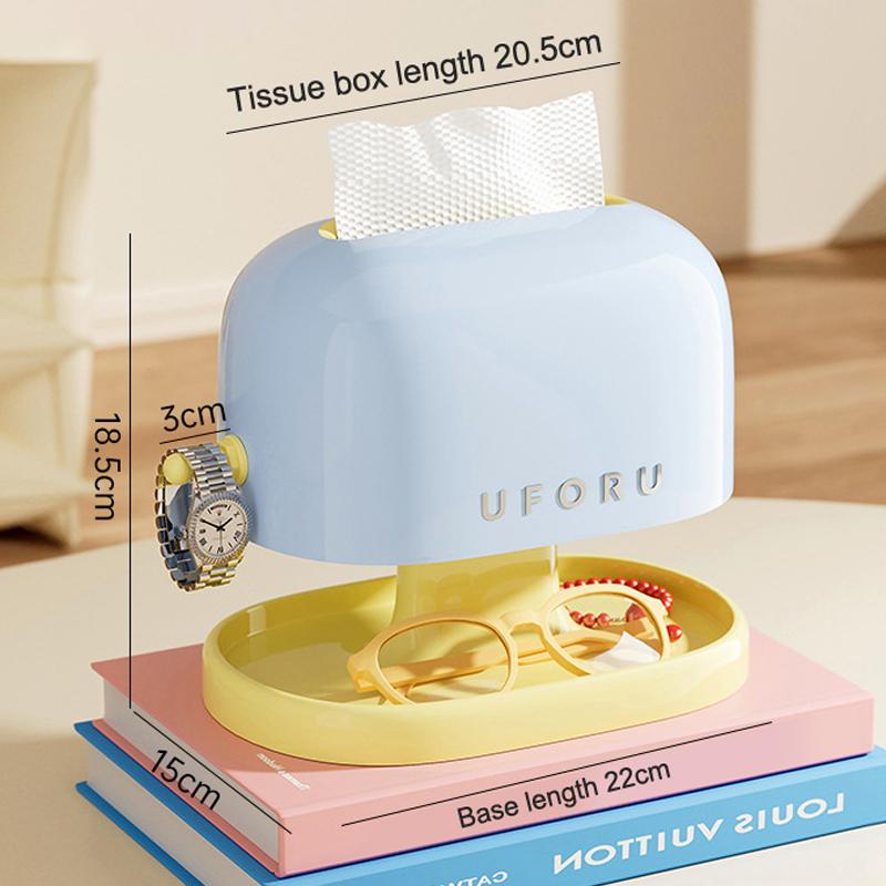 

1 шт. Ретро коробка для салфеток Двухслойная коробка для салфеток с подносом для хранения Органайзер для ювелирных изделий и часов Домашняя гостиная Настольный контейнер для салфеток